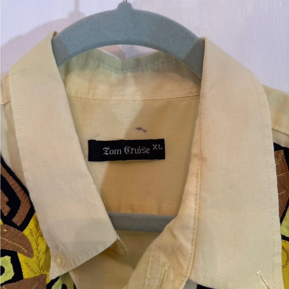 Panhandle Slim Yellow and Brown Embroidered Shirt - Picture 2 of 11